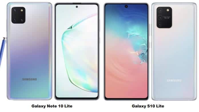 Samsung Galaxy S10 Lite și Note 10 Lite
